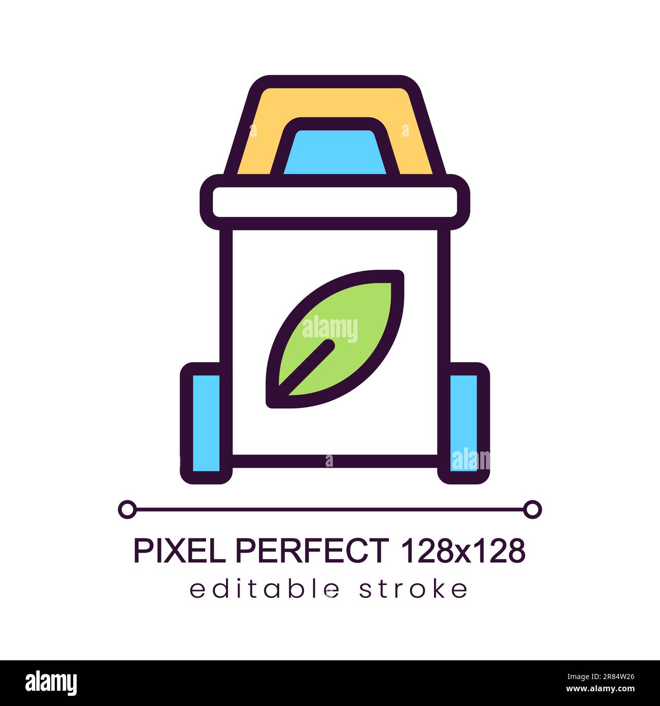 Symbol für unsinnige Sortierung Pixel Perfect RGB-Farbe Stock Vektor