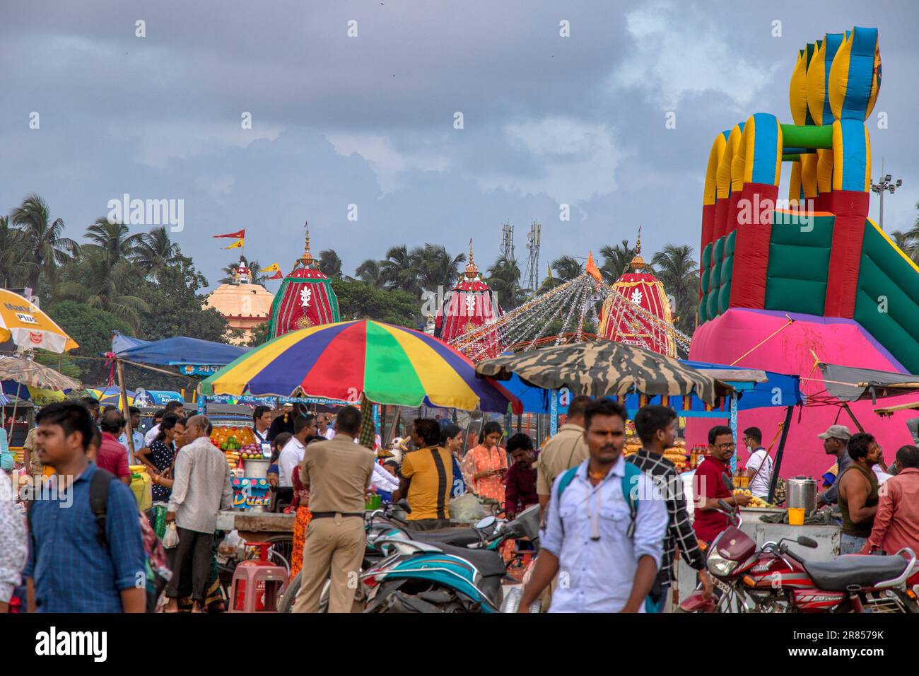 Das berühmte Ratha Yatra Festival von puri odisha india Stockfoto