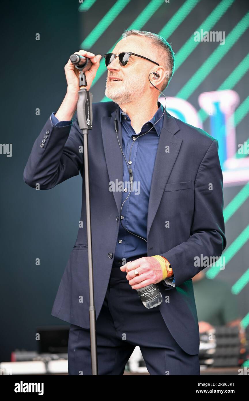 17. Juni 2023, Leeds, South Yorkshire, U.K: Blancmange Performing at lets Rock Leeds 80s Festival , Leeds UK , 17.06.2023 (Kreditbild: © Robin Burns/ZUMA Press Wire) NUR REDAKTIONELLE VERWENDUNG! Nicht für den kommerziellen GEBRAUCH! Stockfoto