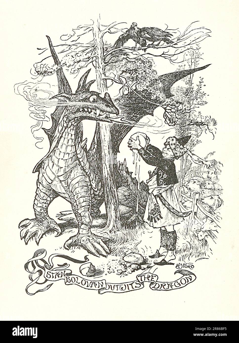 Henry Justice Ford - Stan Bolovan Outwits The Dragon - 1906 Stockfoto