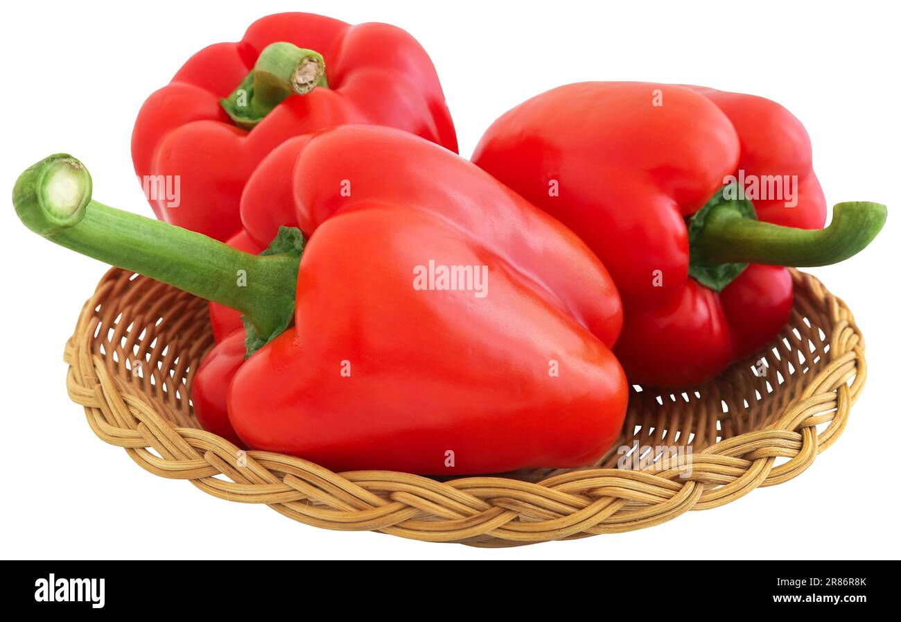 Rotes Capsicum frisch und organisch Stockfoto