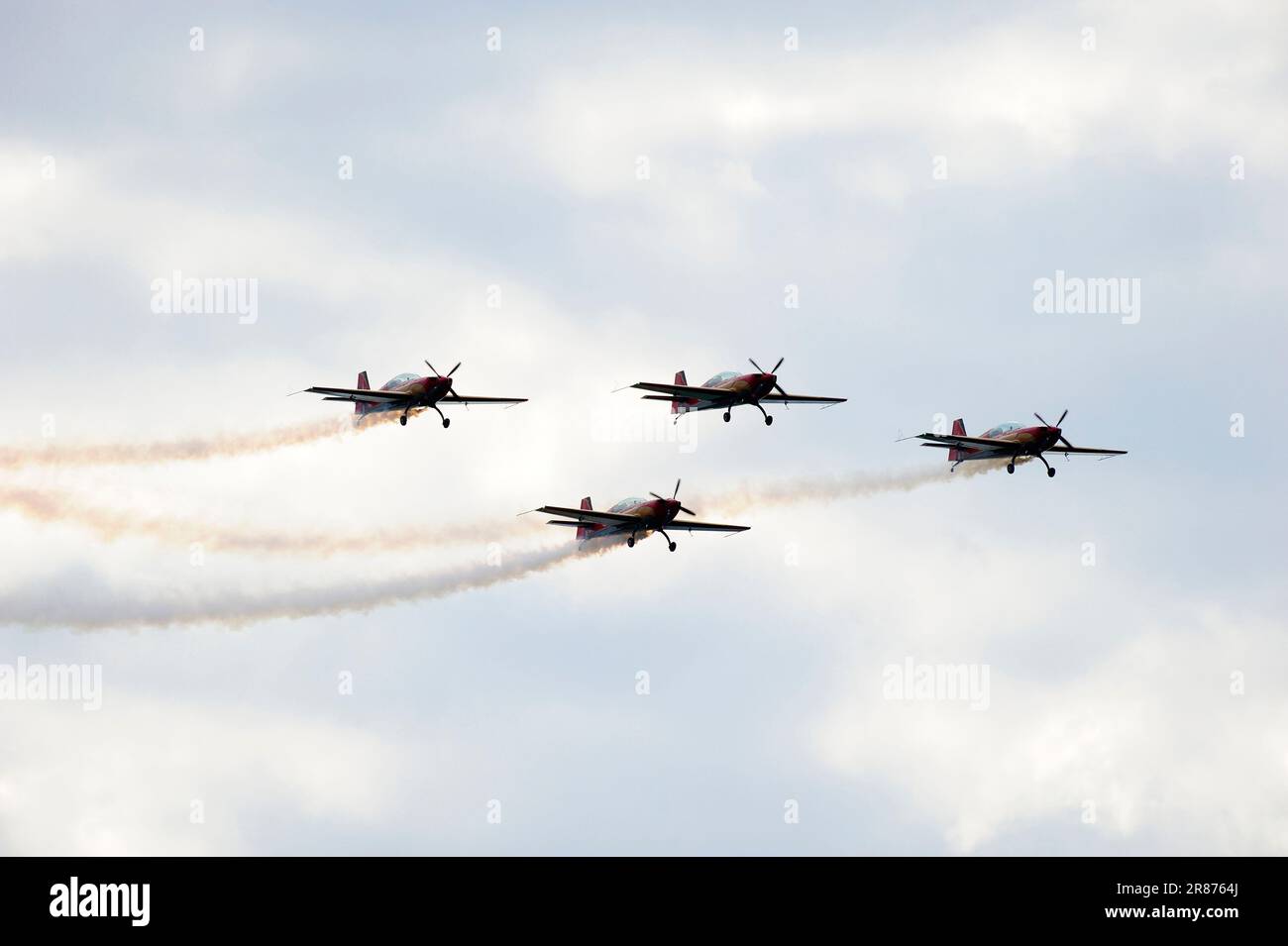 Royal Jordanian Falcons, Flugshow, Foto Kazimierz Jurewicz, Stockfoto