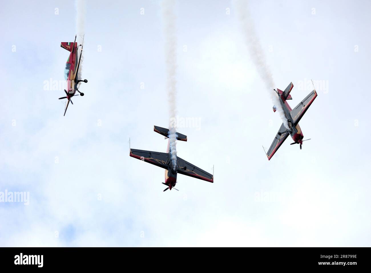 Royal Jordanian Falcons, Flugshow, Foto Kazimierz Jurewicz, Stockfoto