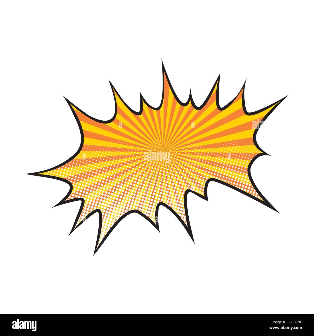 Comic Halftone Pop Art Explosion Stock Vektor