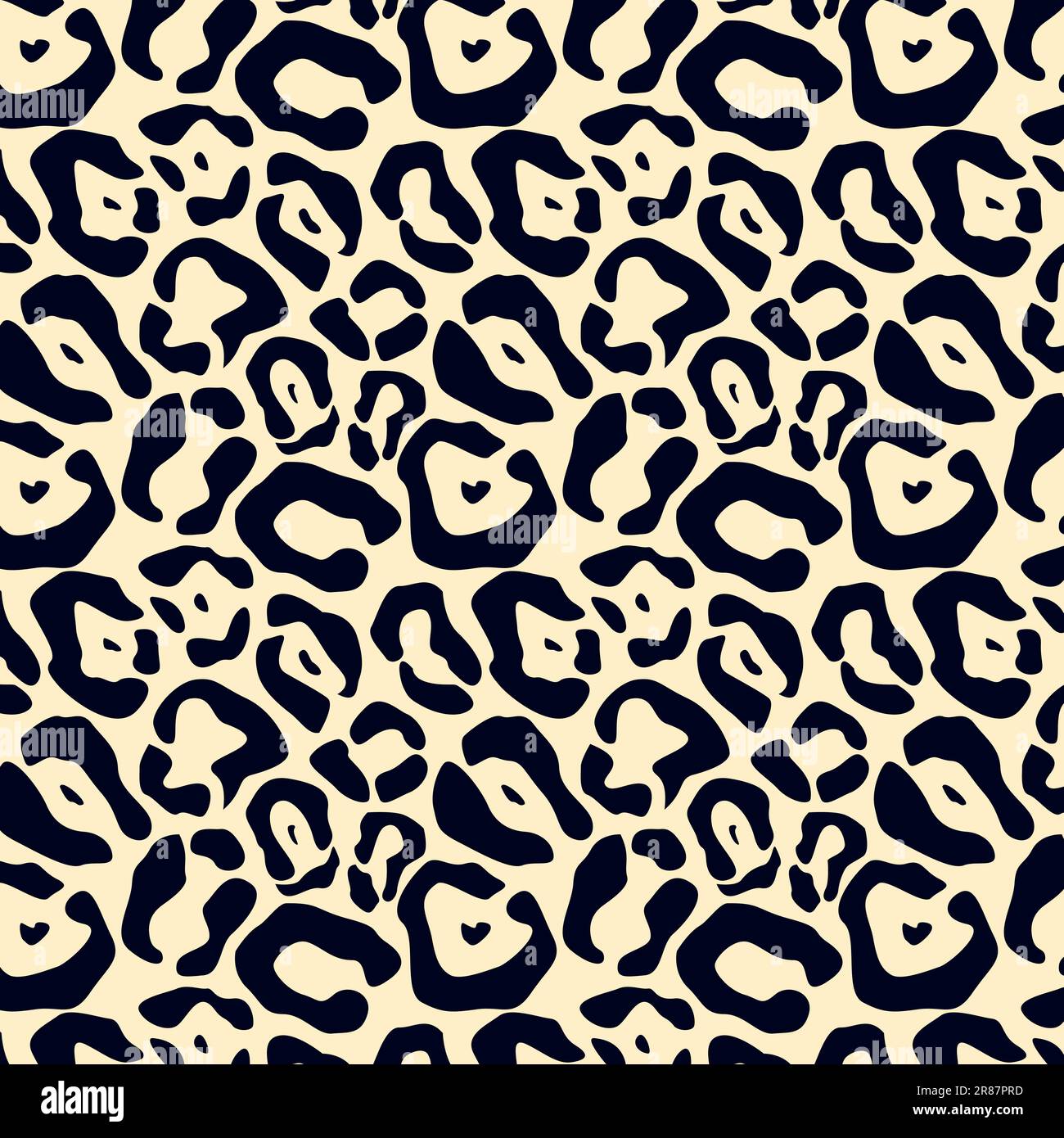 Muster Mit Leopardenhaut. Modische Tierhautstruktur Hintergrund Für Stoff, Papier, Textilien Stock Vektor