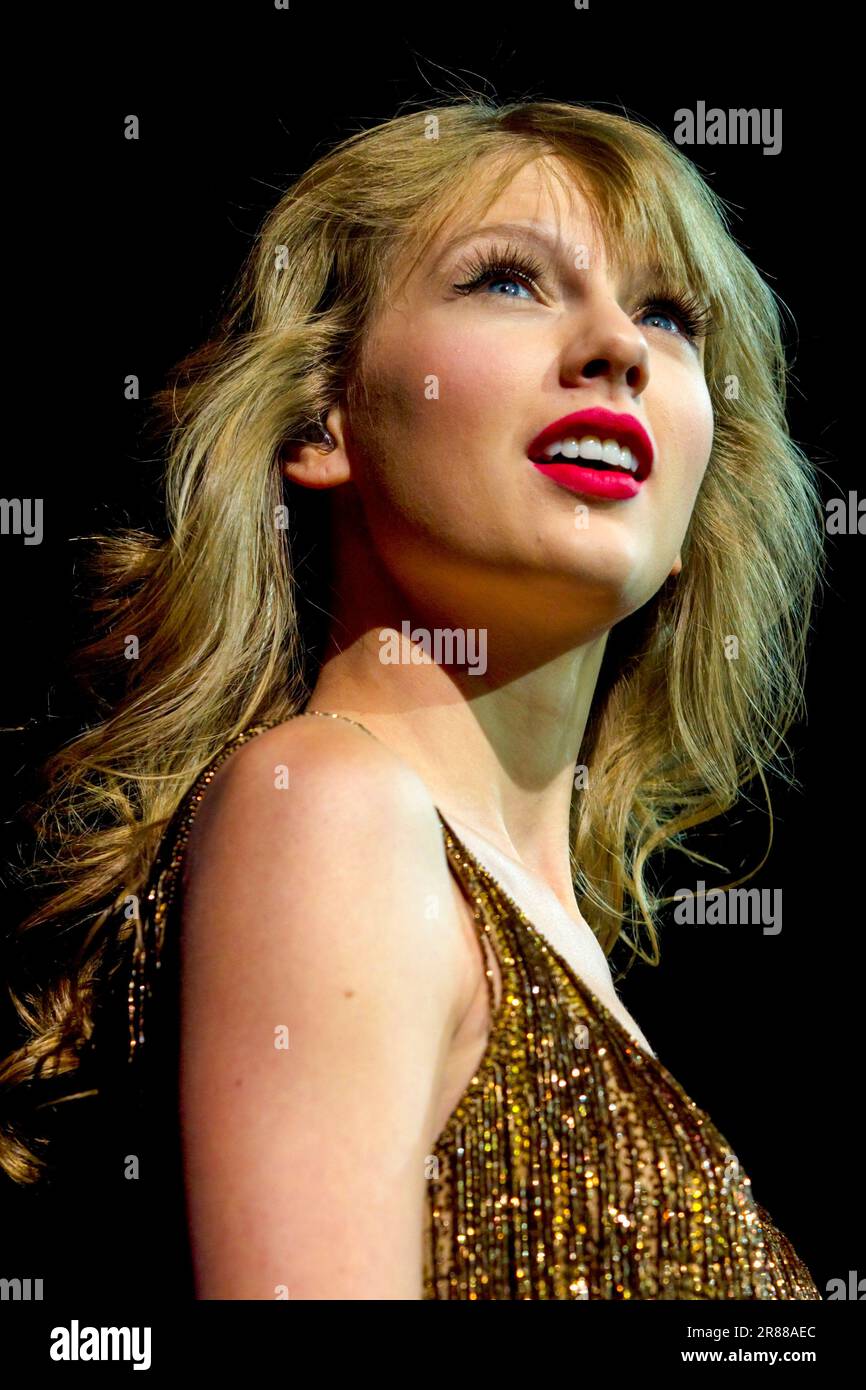 Taylor Swift spielt live im Konzert, Vector Arena, Auckland, Neuseeland, Freitag, 16. März 2012 Stockfoto