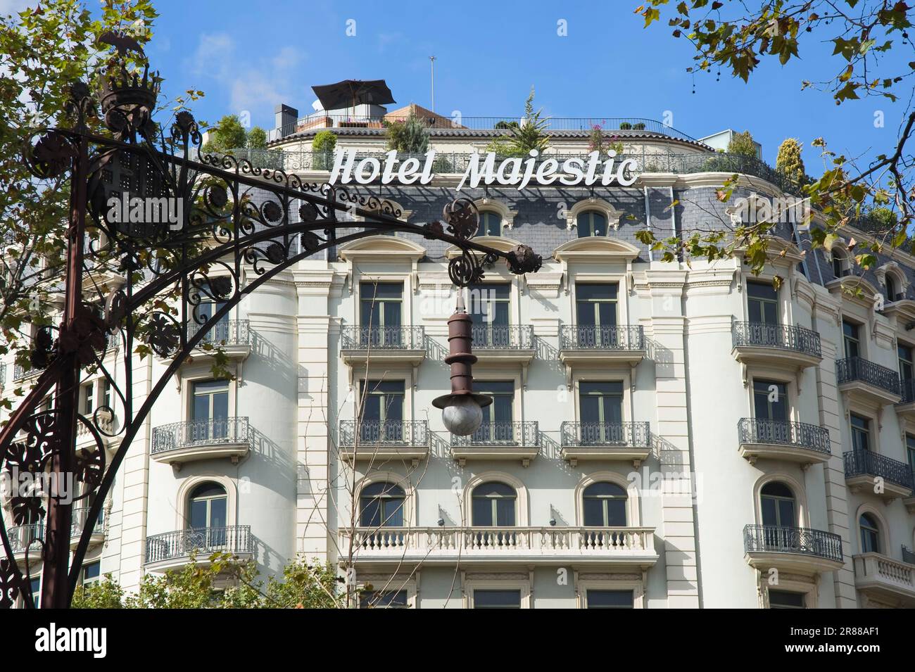 Hotel Majestic, Passeig de Gracia, Eixample District, Barcelona, Katalonien, Spanien Stockfoto