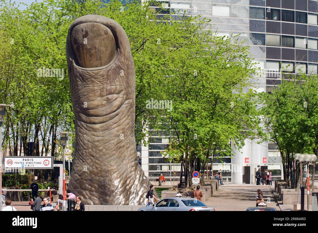 Thumb Statue, La Defense, Paris, Frankreich Stockfoto