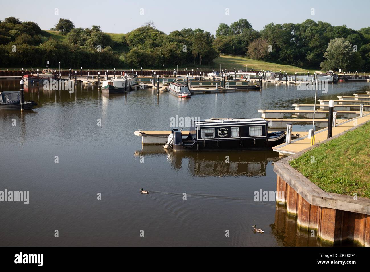 The Shakespeare Marina, Stratford-upon-Avon, Warwickshire, England, Großbritannien Stockfoto