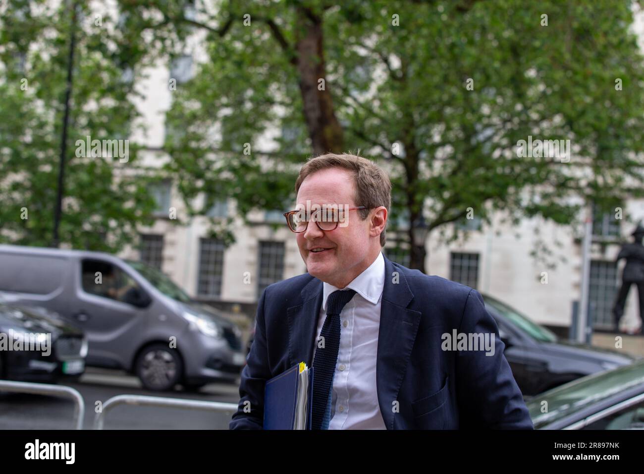 London, Großbritannien. 20. Juni 2023. Tom Tugendhat Minister für Staatssicherheit kommt zum Kabinettsbüro für die wöchentliche Kabinettssitzung Kredit: Richard Lincoln/Alamy Live News Stockfoto