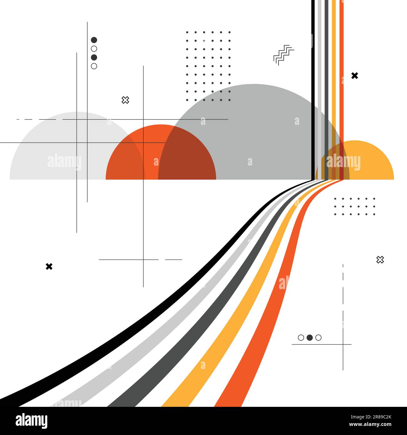 Abstrakter geometrischer Stadthintergrund Stock Vektor