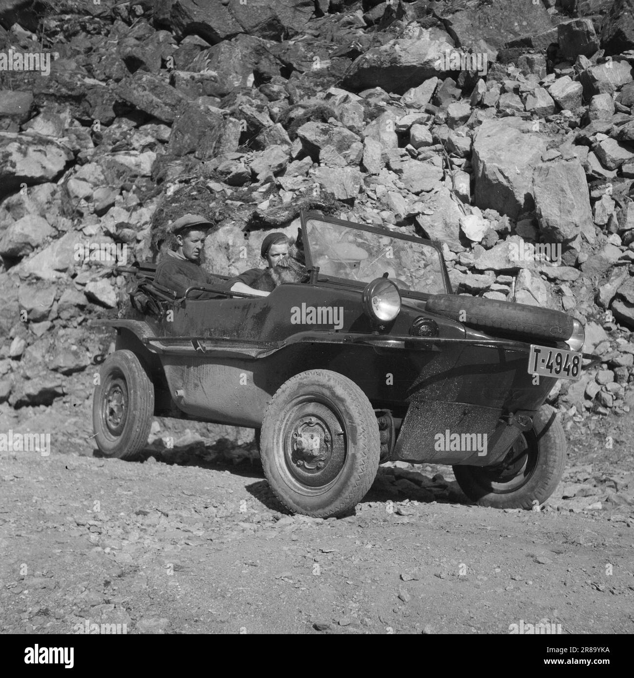 Aktuell 12-1-1947: Aura plant die Dornröschen von Aura Technology wachen aus einem 30-jährigen Schlaf-Aura-Kraftwerk auf und die Eisenbahn wird modernisiert und erneuert. Das Kraftwerk wird eines der größten Kraftwerke Norwegens sein. Foto: Per Bratland / Aktuell / NTB ***FOTO NICHT ABGEBILDET*** Stockfoto