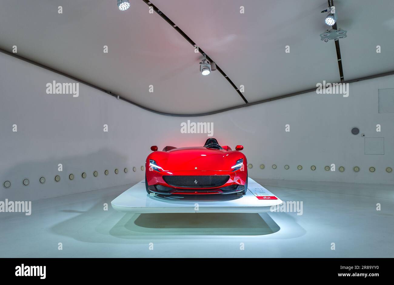 Maranello, Italien - 6. März 2019: Ferrari-Museum, Ferrari Monza SP1 Stockfoto