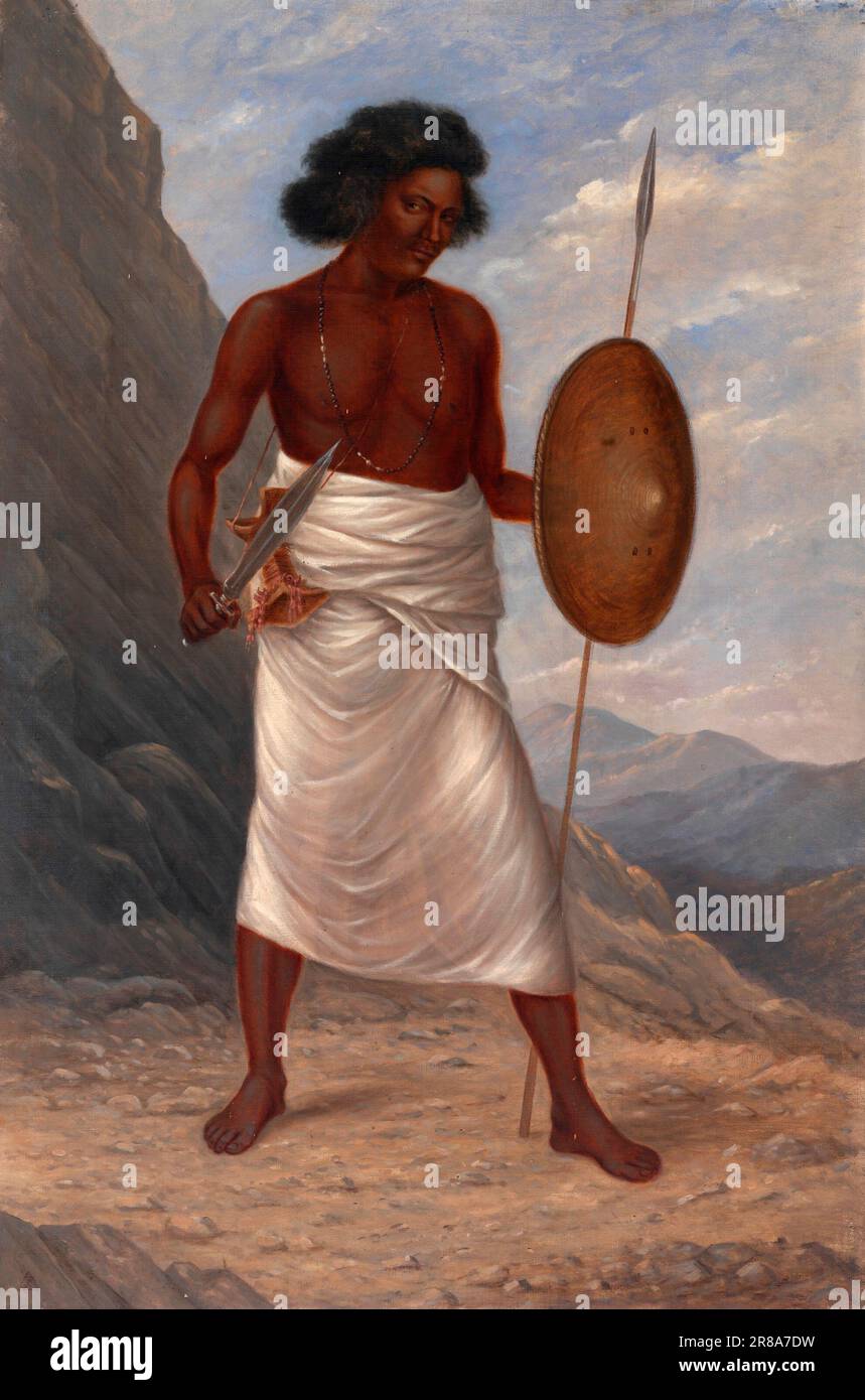 Somali man ca. 1893 von Antonion Zeno Shindler, 1813 in Bulgarien verstorben Washington, DC 1899 Stockfoto