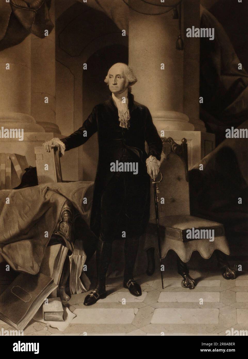 George Washington 1852 von Alexander Hay Ritchie, geboren in Glasgow, Schottland 1822-gestorben New Haven, CT 1985 Stockfoto