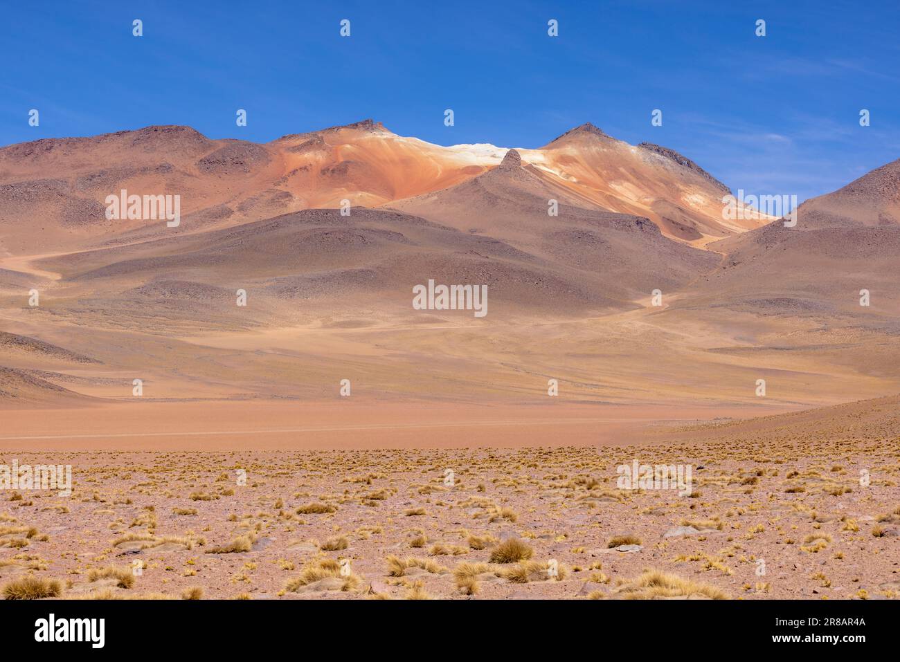 Malerische Wüste Salvador Dali, nur ein natürlicher Anblick auf der malerischen Lagunenroute durch den bolivianischen Altiplano in Südamerika Stockfoto