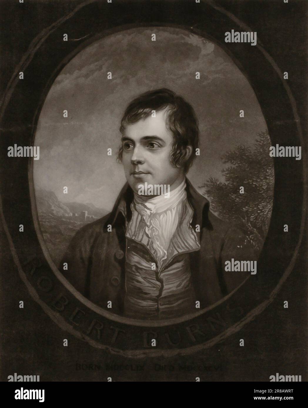 Robert Burns Ca. 1850 von Henry S. Sadd, English, Born London, England, Ca. 1811-Tote in Melbourne, Australien 1893 Stockfoto