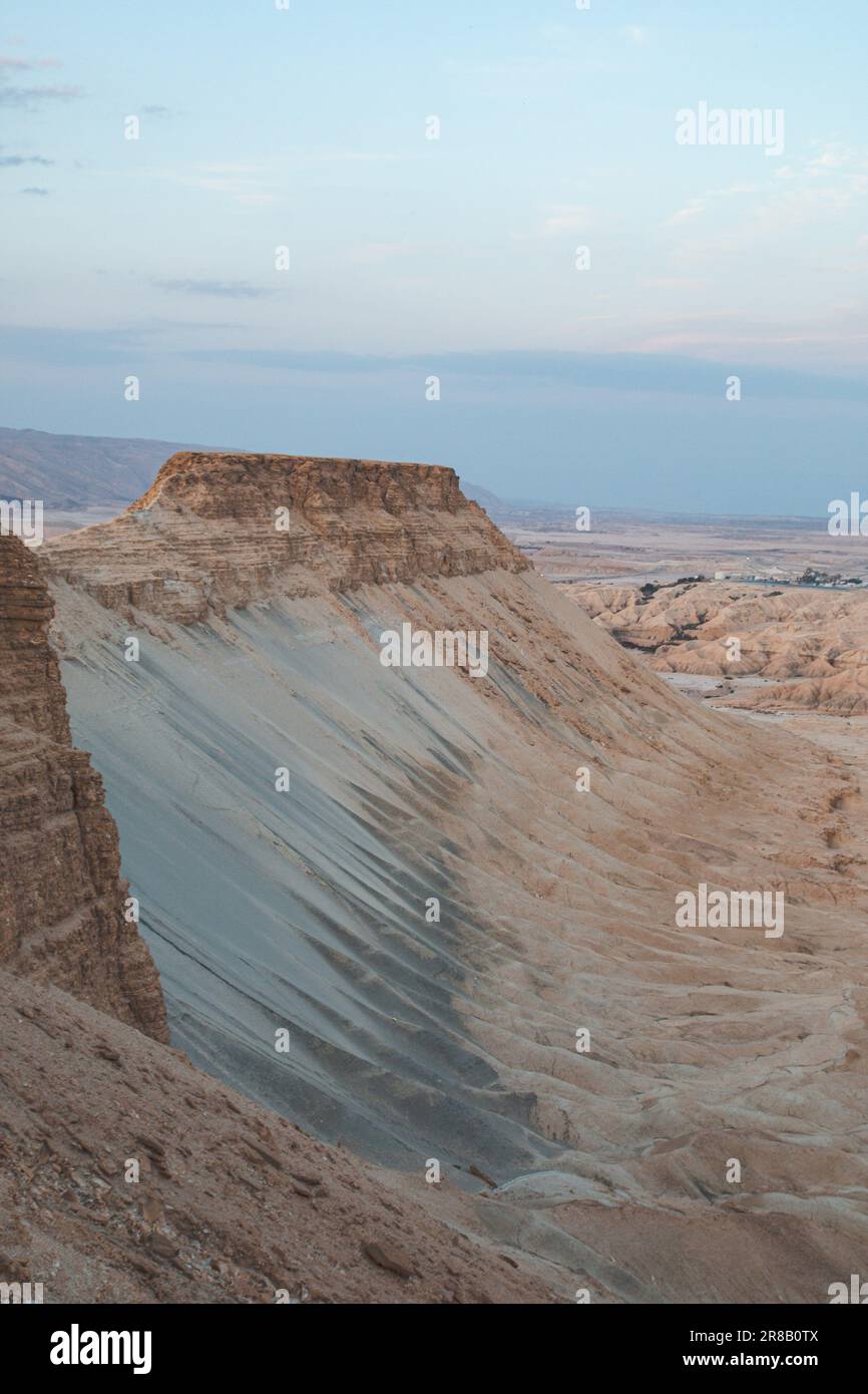 Ein atemberaubender Blick auf den Berg Zion in Israel, mit klarem blauem Himmel im Hintergrund Stockfoto