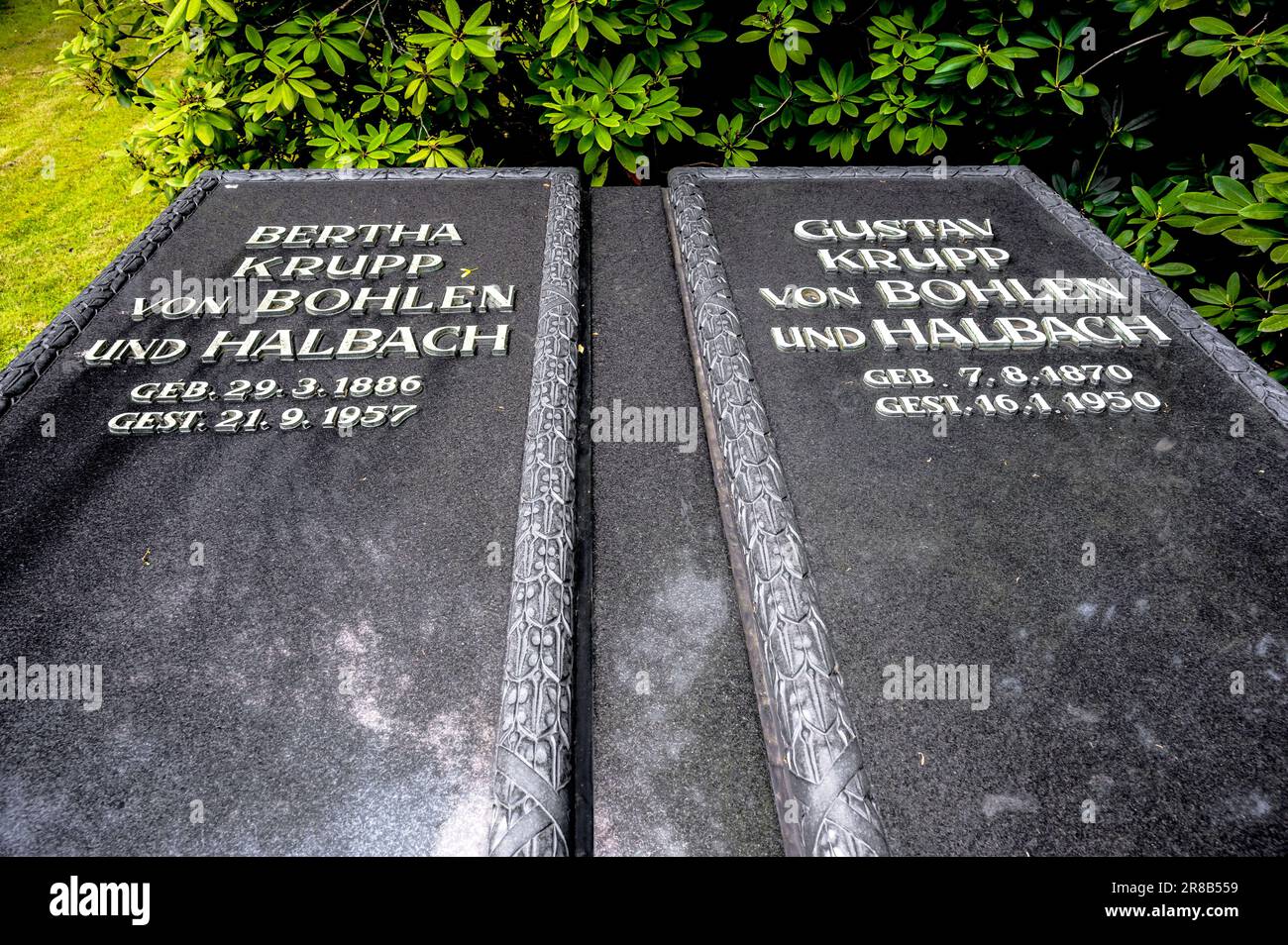Essen (NRW, Deutschland): Familienfriedhof der Familie Krupp in Essen Bredeney; Friedhof der Familie Krupp Stockfoto