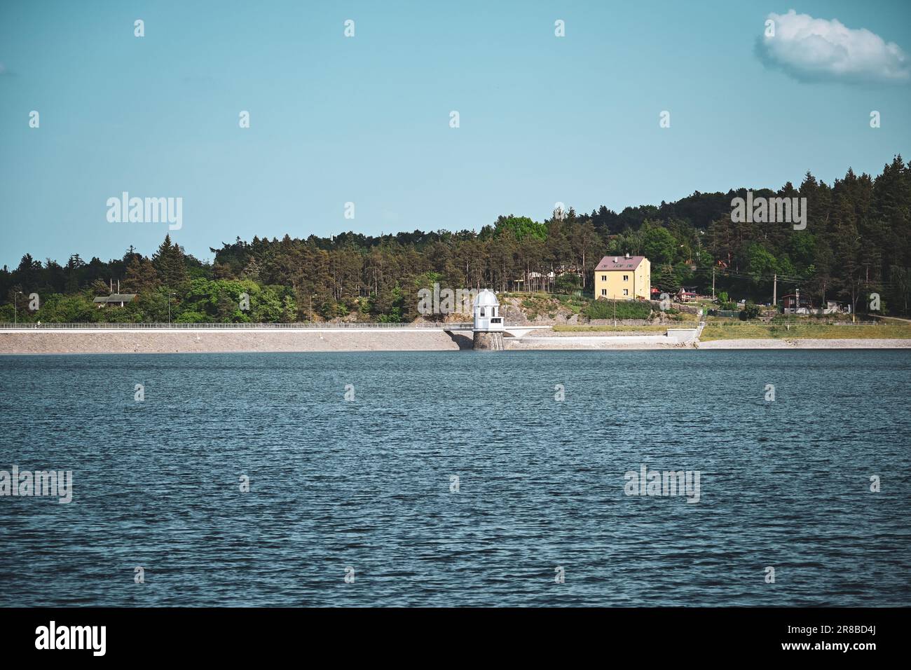 Damm am Damm, Panoramen der Landschaft Stockfoto