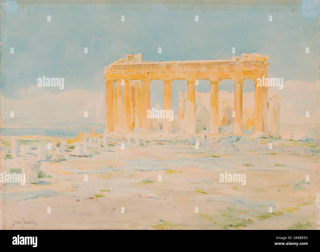 The Parthenon, East Facade n.d. von Henry Bacon, geboren in Haverhill, MA 1839-verstorben Kairo, Ägypten 1912 Stockfoto