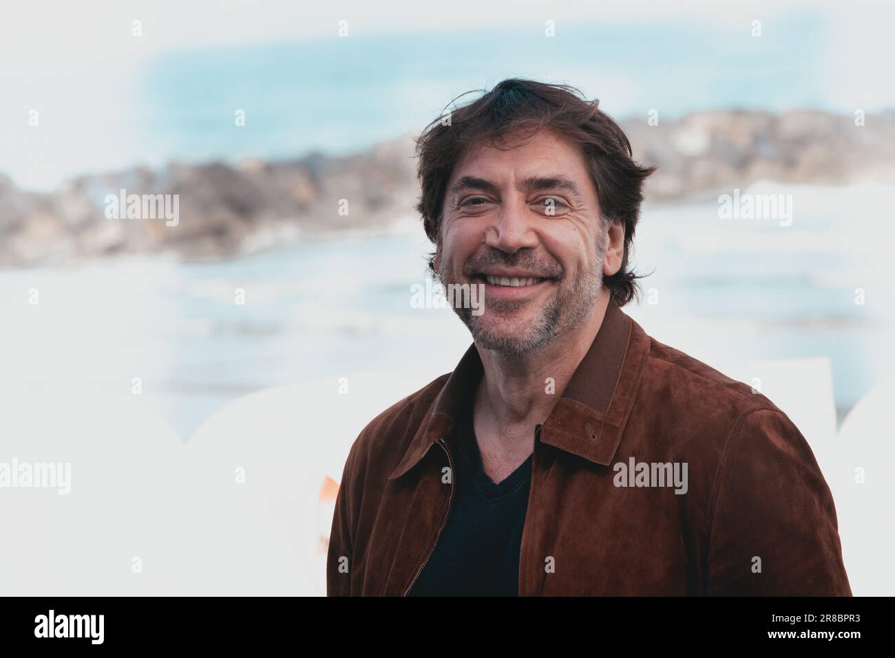 Javier Bardem, spanischer Schauspieler, beim Internationalen Filmfestival San Sebastián in Spanien am 26. September 2019. Stockfoto