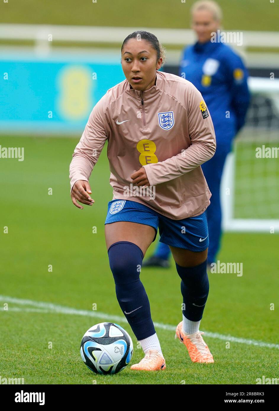 Lauren James von England Women während eines offenen Trainings im St. George's Park, Burton on Trent. Foto: 20. Juni 2023. Das Bild sollte lauten: Andrew Yates/Sportimage Credit: Sportimage Ltd/Alamy Live News Stockfoto