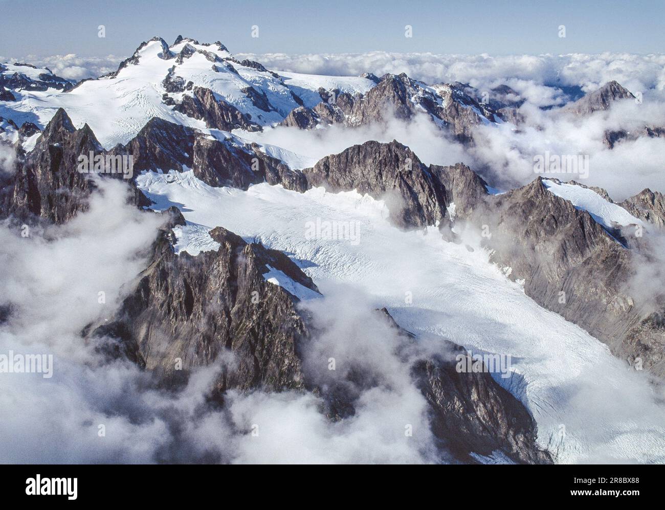 Luftaufnahme der Olympic Mountains, Washington, USA Stockfoto