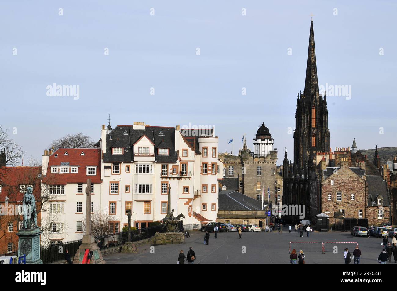 Blick auf die Altstadt von Edinburgh, Schottland Stockfoto