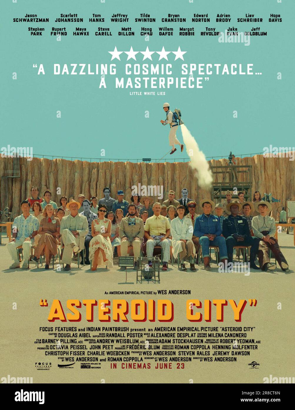 Asteroid City Film Poster Stockfoto