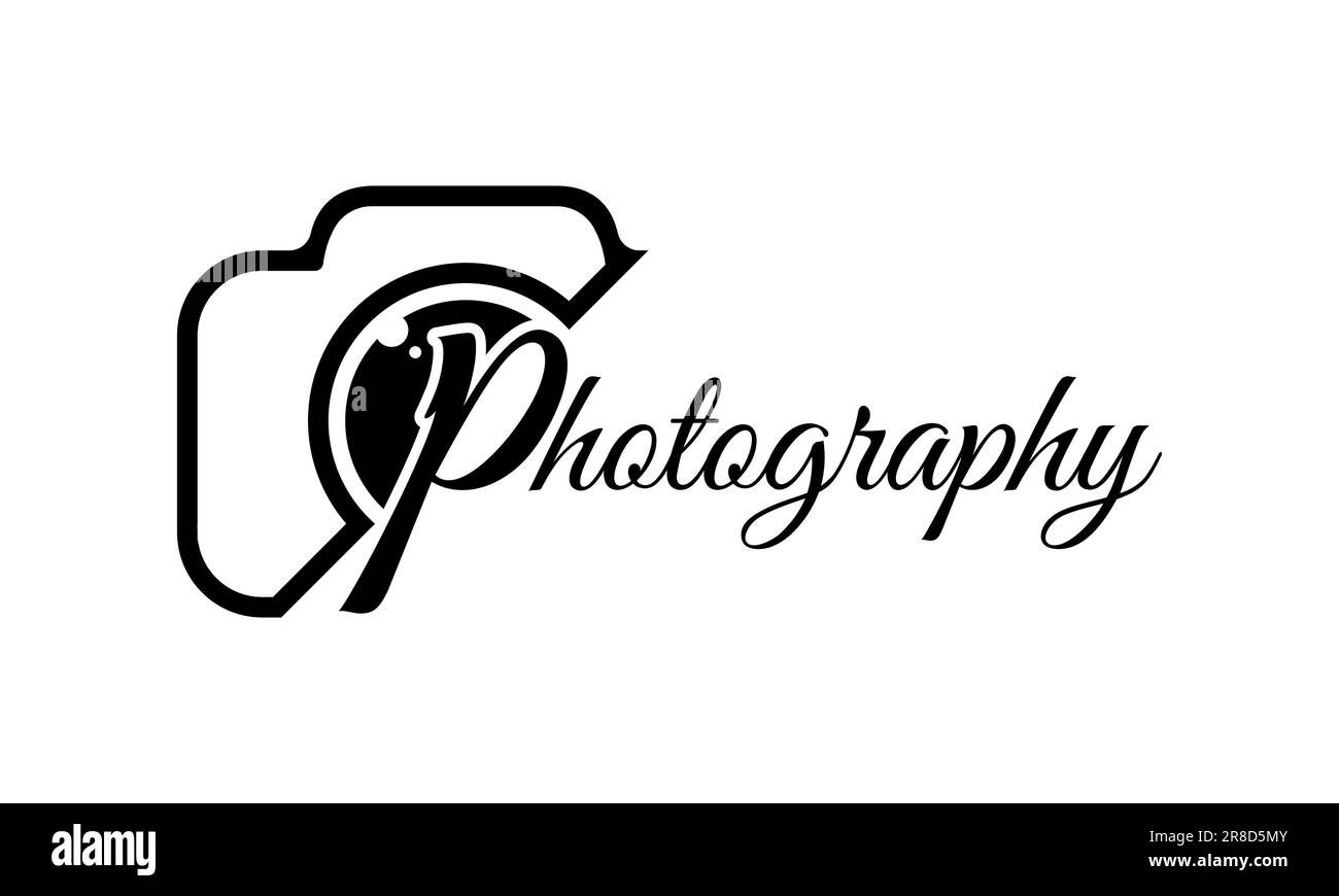 Modernes Logo für digitale Fotografie. Modernes Logo für Fotografiekameras Stock Vektor