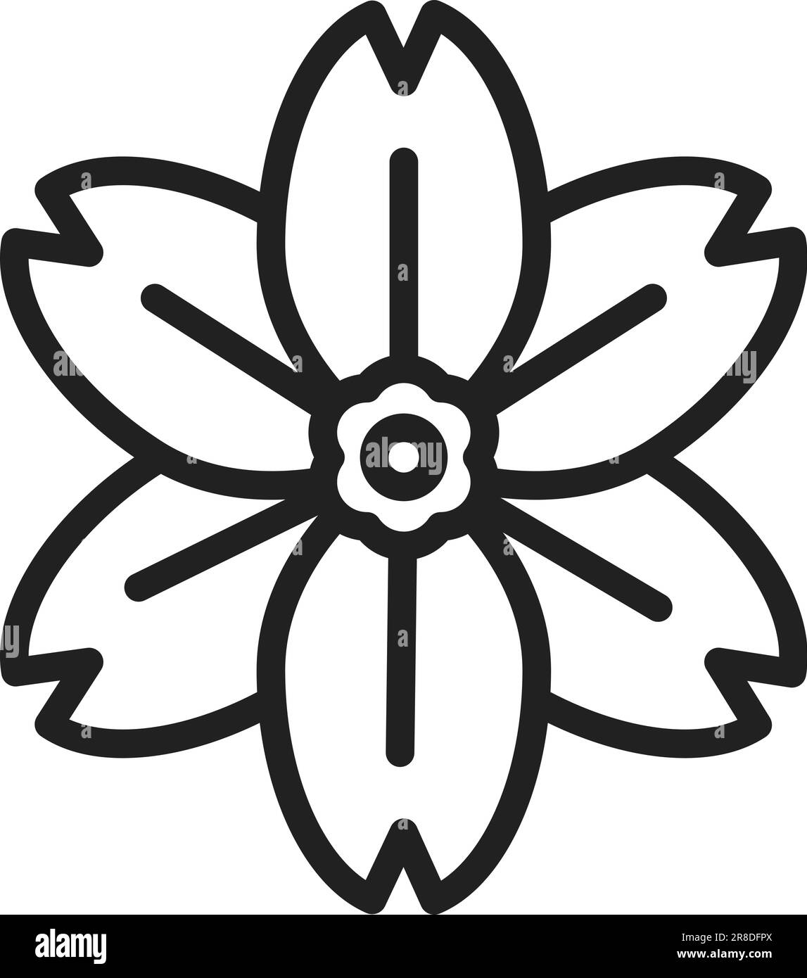 Alpine, Vergiss Mich Nicht Icon Image. Stock Vektor