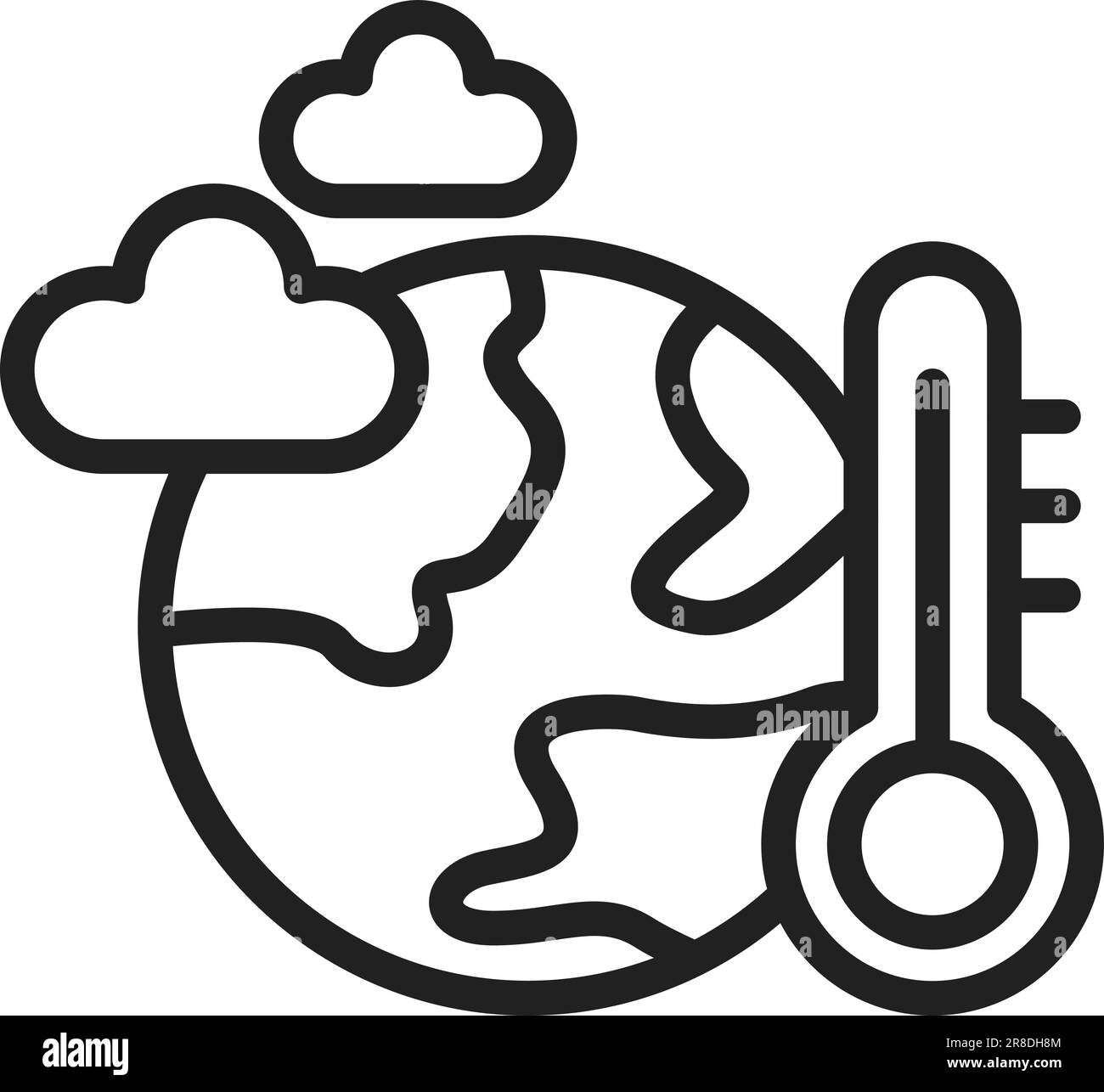 Bild Des Symbols Klimapolitik. Stock Vektor