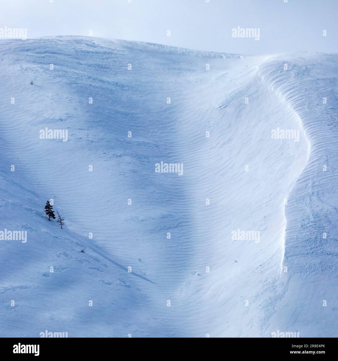 USA, Idaho, Hailey, Panoramablick auf den schneebedeckten Berg Stockfoto