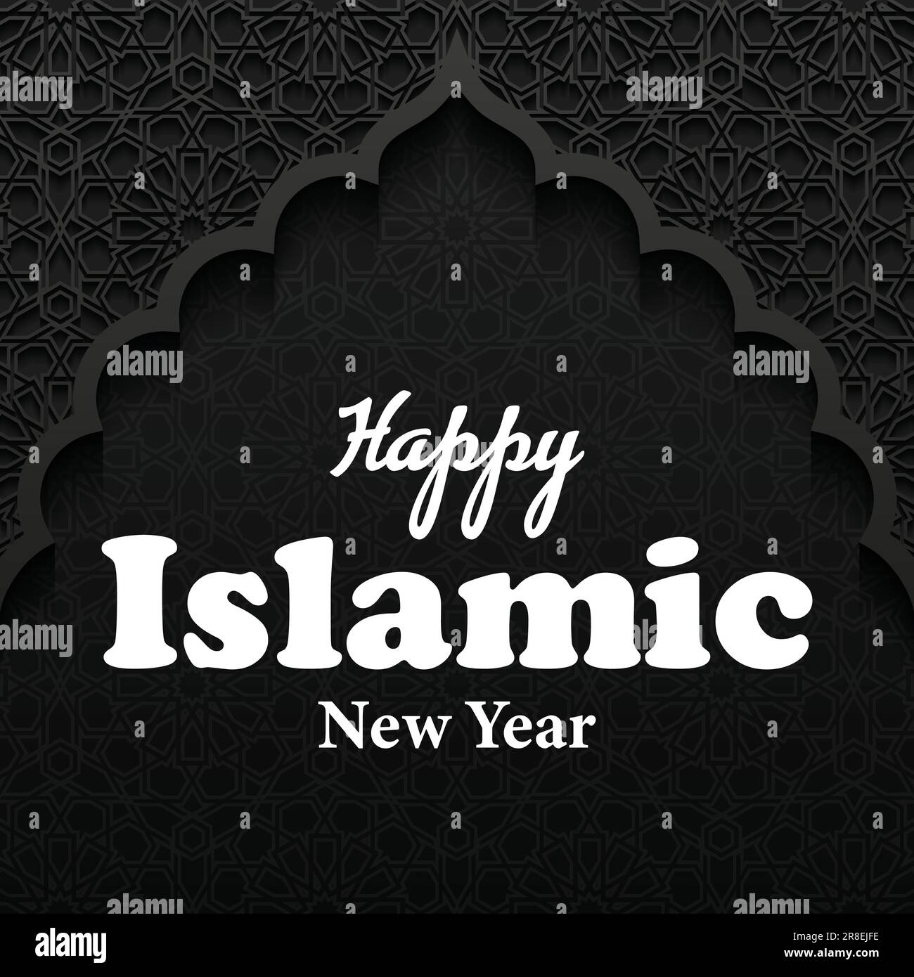 Islamischer Hintergrund zum Neujahr Stock Vektor