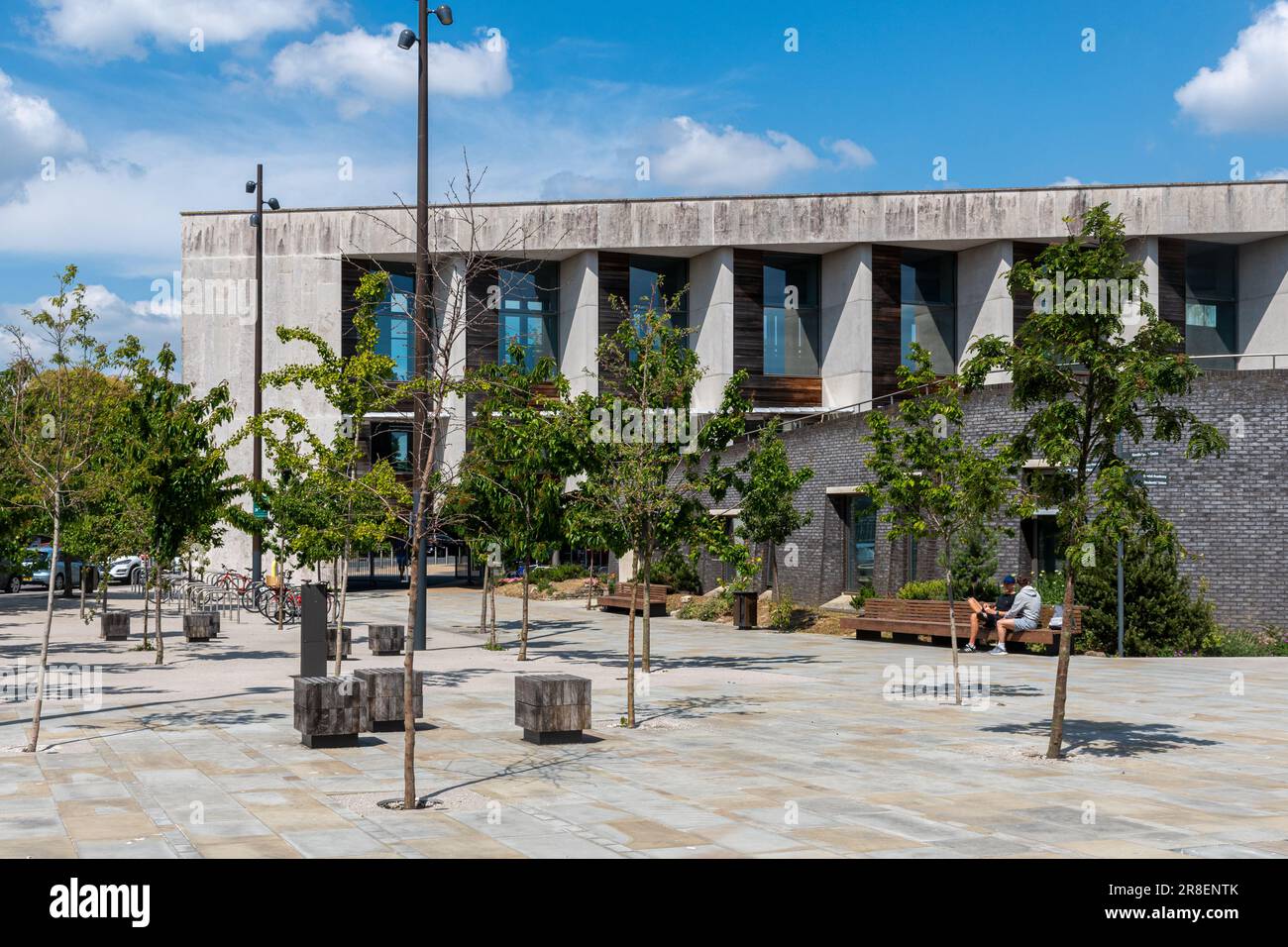 Portsmouth University Library Building, Hampshire, England, Großbritannien Stockfoto