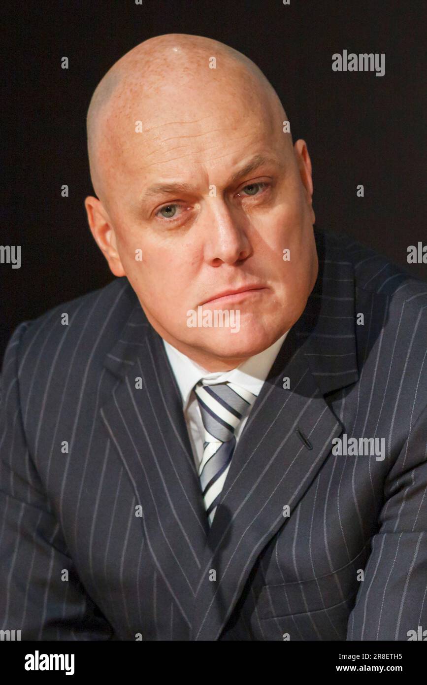 Neuseelands Führer der Nationalpartei und ehemaliger Chief Executive Officer der Air New Zealand Christopher Luxon posieren für ein Foto Stockfoto