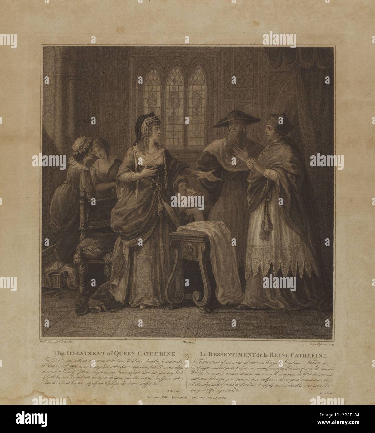 Gruppe ca. 1788 von Mary Ogborne, English, n.d. Stockfoto