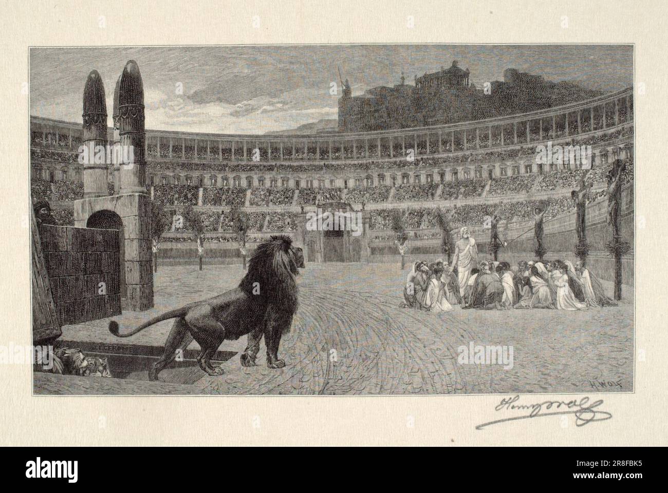 Das letzte Gebet 1897 von Henry Wolf, geboren in Eckwersheim, Elsass 1852, starb New York City 1916 Stockfoto