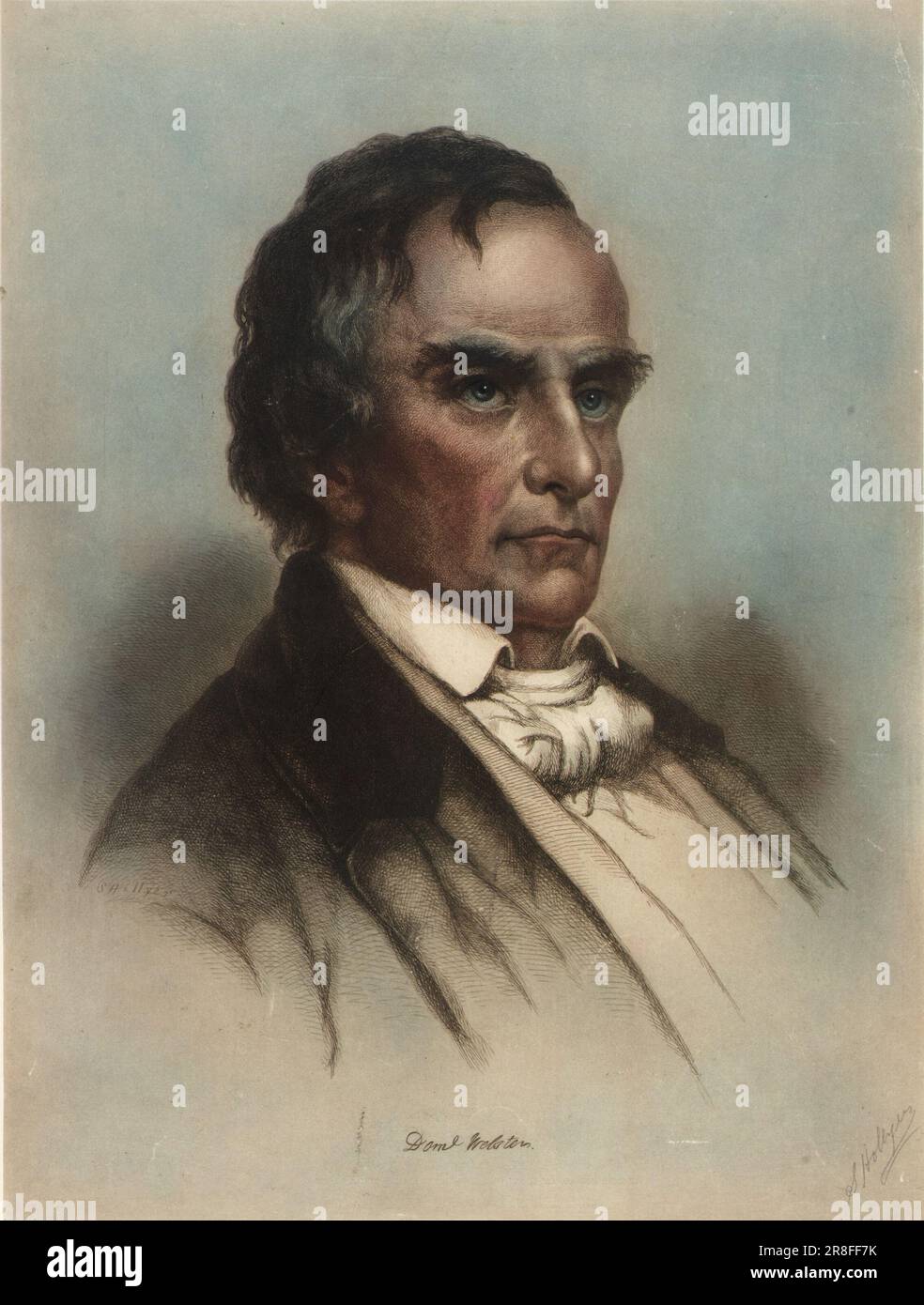 Daniel Webster n. d. von Samuel Hollyer, geboren in London, England 1826-gestorben New York City 1919 Stockfoto