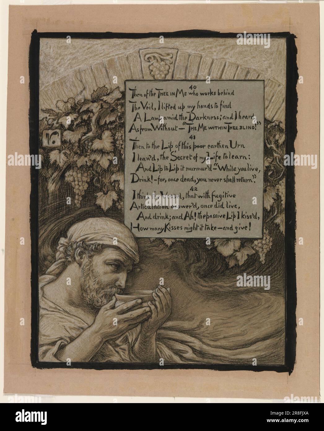 (Illustration für Rubáiyát von Omar Khayyám) die Seele des Pokals 1883-1884 von Elihu Vedder, geboren in New York City 1836-Tote Rom, Italien 1923 Stockfoto