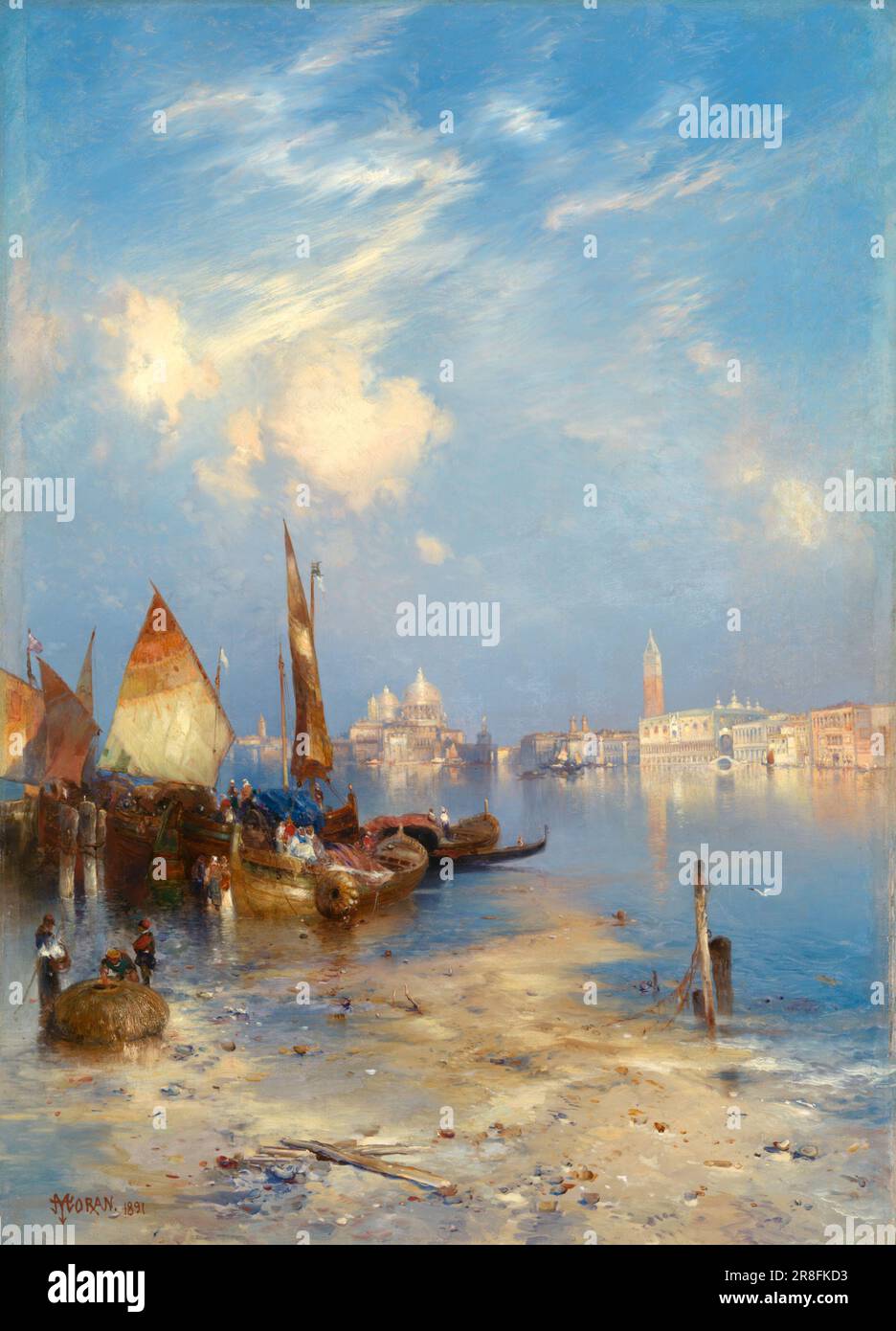 A View of Venice 1891 von Thomas Moran, geboren in Bolton, England 1837-verstorbene Santa Barbara, CA 1926 Stockfoto