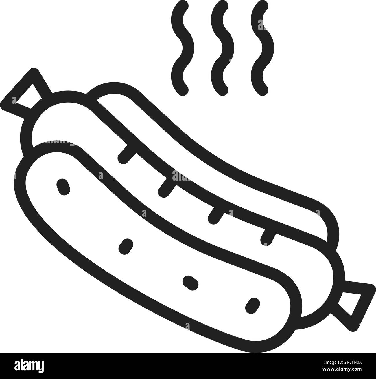 Bild Des Hot Dog-Symbols. Stock Vektor