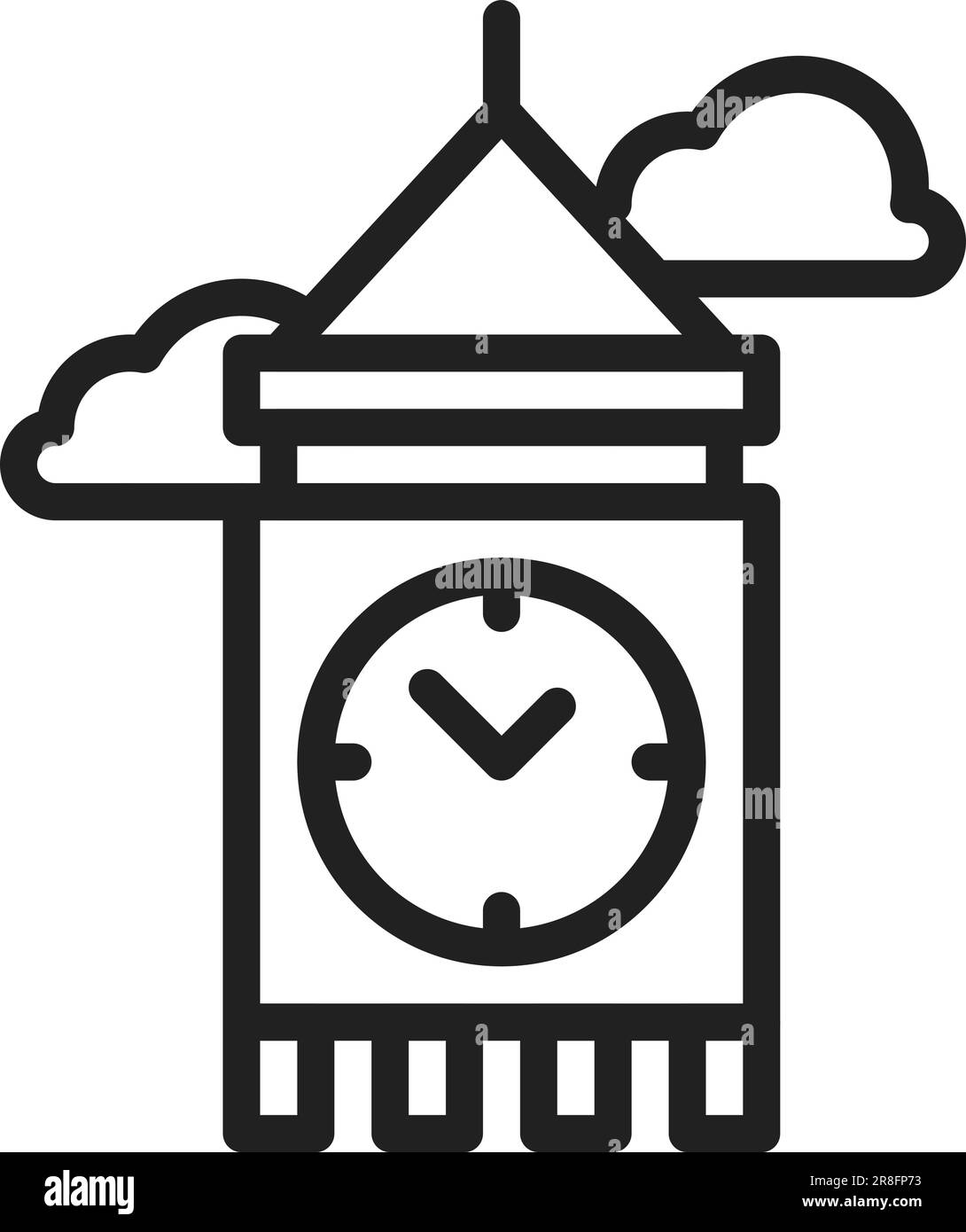 Bild Des Symbols Für Die London Fashion Week. Stock Vektor