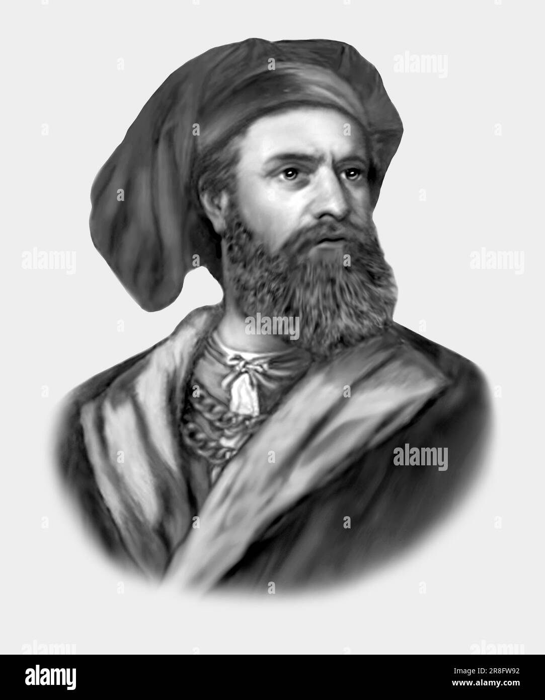 Marco Polo 1254-1324 Italienischer Händler Explorer Stockfoto