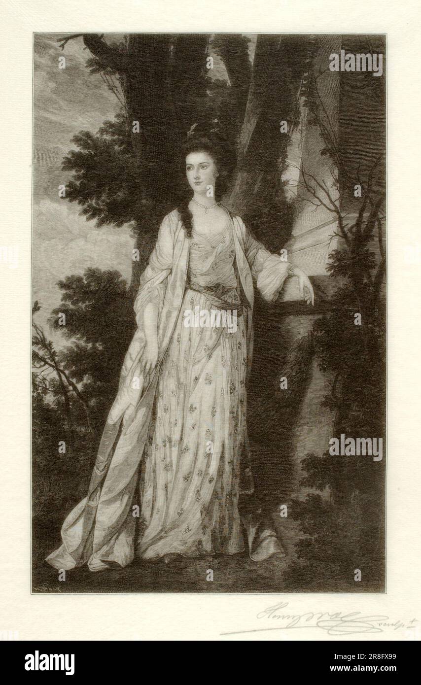 Lady Stanhope 1910 von Henry Wolf, geboren in Eckwersheim, Elsass 1852, gestorben New York City 1916 Stockfoto