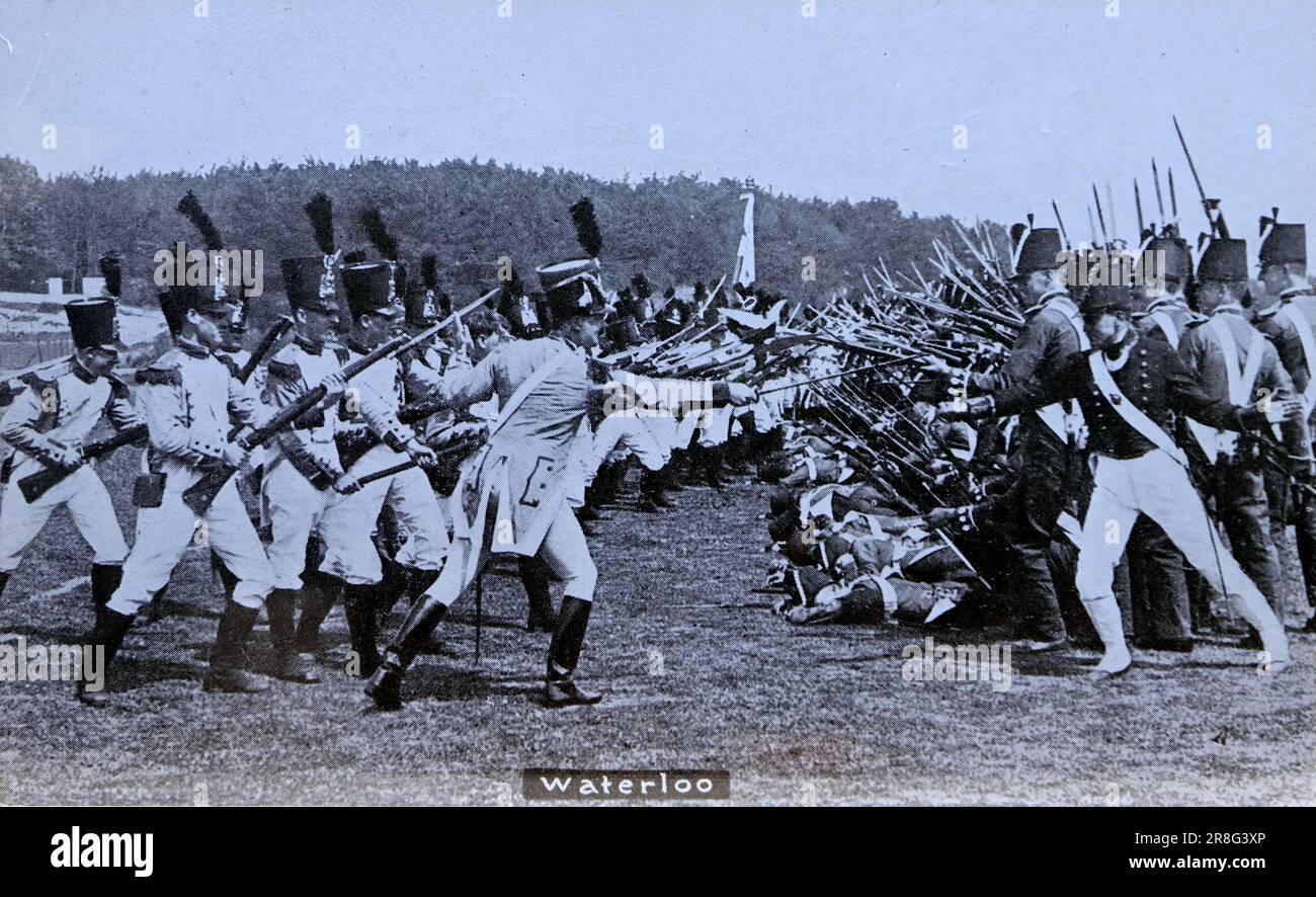 Aldershot Tattoo, Waterloo, Enactment, c1930er. Ein Foto eines Archivbildes aus der Periode. Stockfoto