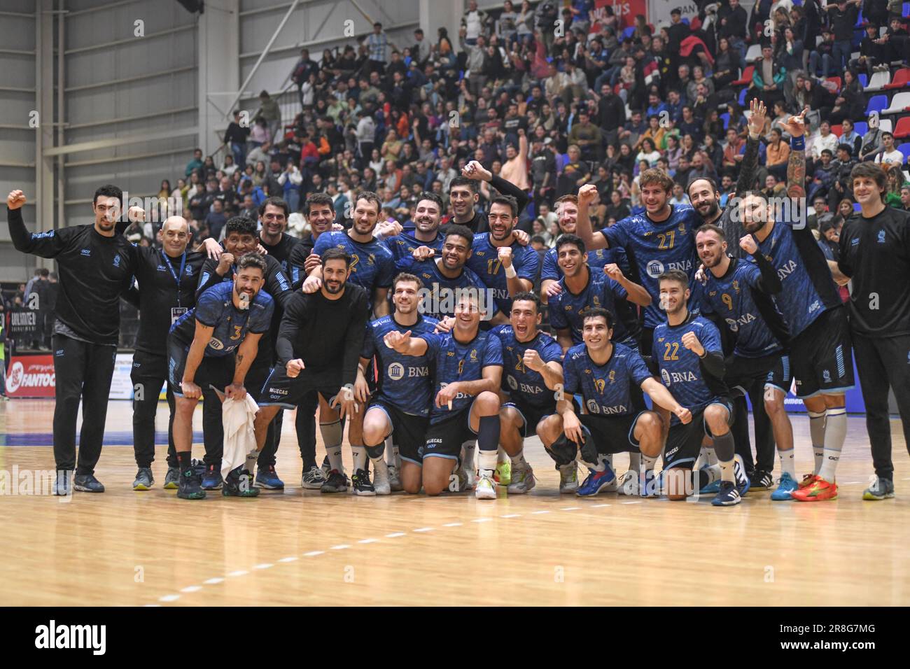 Argentinische Handball-Nationalmannschaft. Torneo 4 Naciones. Buenos Aires, Argentinien Stockfoto