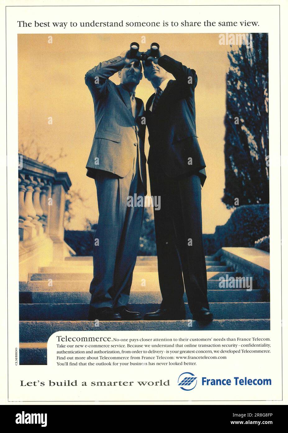 France telekom-Werbespot in einer Zeitschrift 1999 Stockfoto