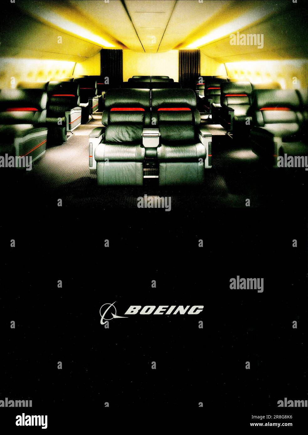 Boeing-Werbung in einer Zeitschrift 1999 Stockfoto